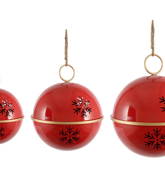 SFERA SONAGLIO ROSSO PICCOLA H35CM