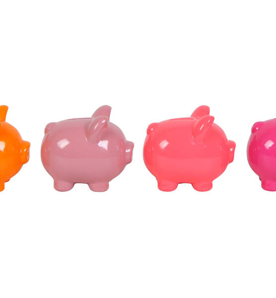 SALVADANAIO LOTTA ASS. 4 COL. H12 CM