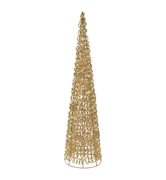 ALBERO CONICO DORATO 500LED B.CALDO H 100CM
