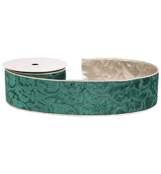 NASTRO DAMASCO 63MM X 9.14MT VERDE
