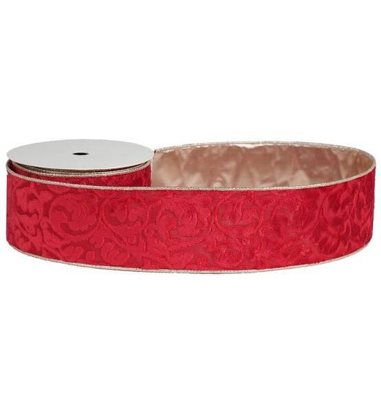 NASTRO DAMASCO 63MM X 9.14MT ROSSO