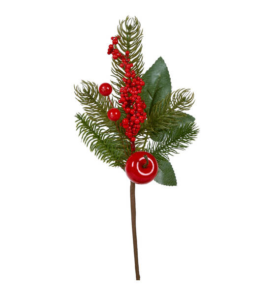 PICK BACCHE/MELINA ROSSO 33 CM