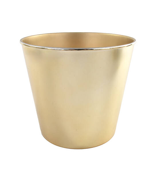 VASO PLASTICA ORO 17x12.5xh15.5 cm