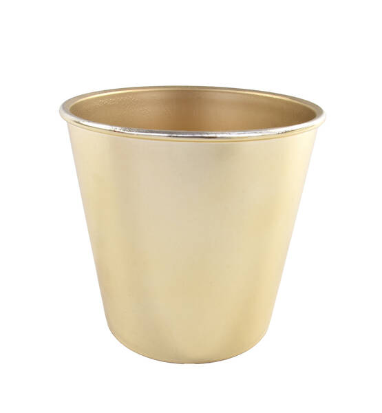 VASO PLASTICA ORO 13.5x10xh13 cm