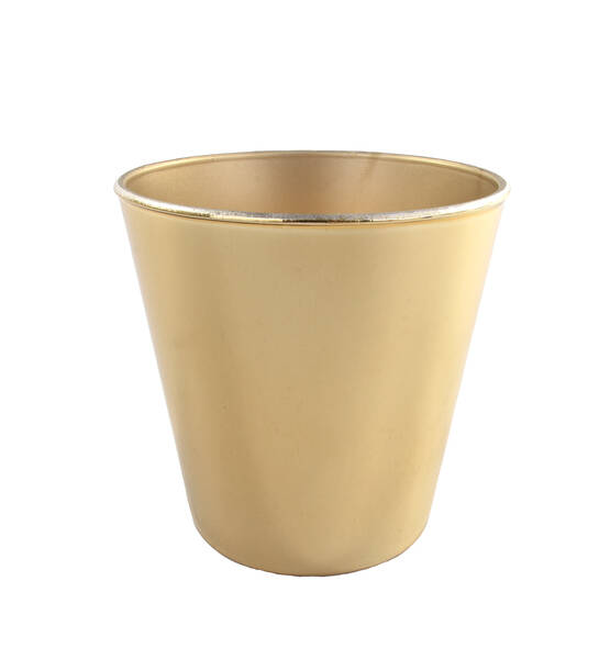VASO PLASTICA ORO 11x7.5xh10.5 cm