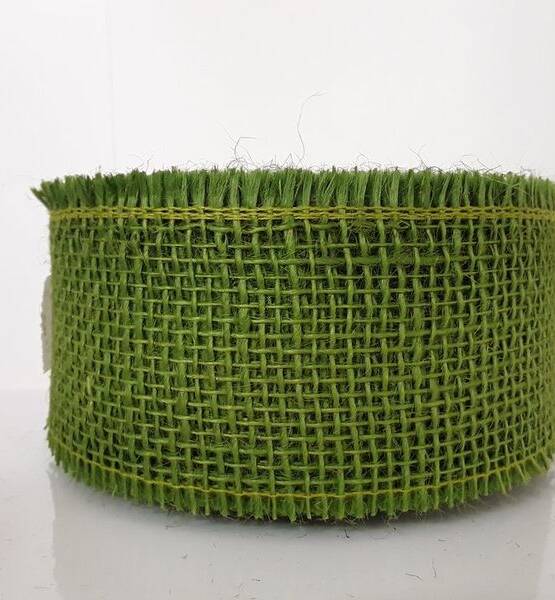 NASTRO GREZZO JUTA MM 60 X 25 MT VERDE