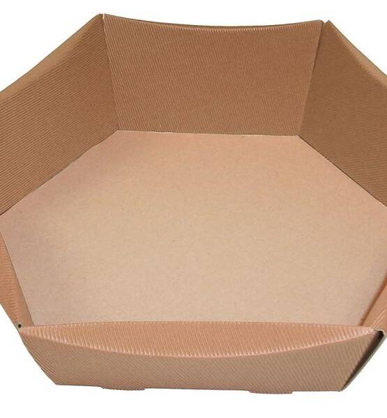 CESTA ESAGONALE ONDA AVANA 32X22X6
