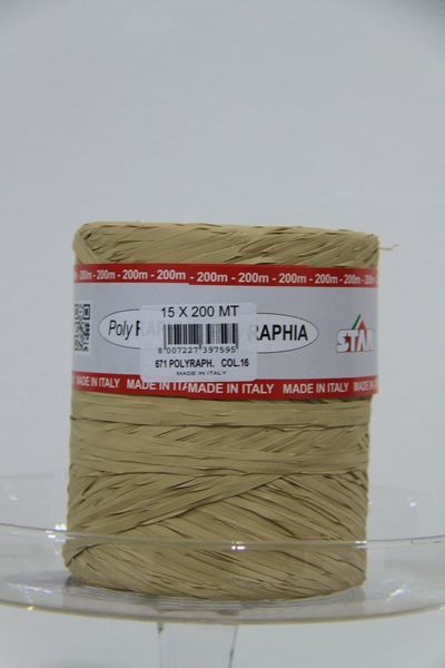 RAFFIA MM 15 X 200 MT NATURALE
