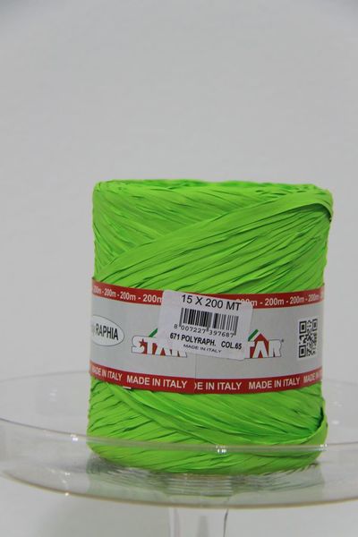 RAFFIA MM 15 X 200 MT VERDE MELA