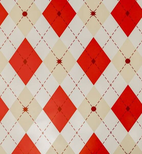BUSTE PERLATE 40x60CM TARTAN ROSSO PZ 25