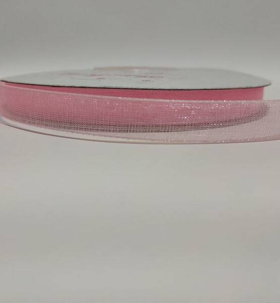 NASTRO ORGANZA MM 10X50 MT ROSA EC