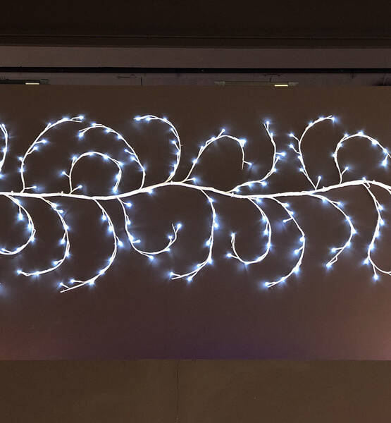 RAMO BIANCO 288LED BINACO CALDO 36 RAMI LUCE FISSA 4+3MT
