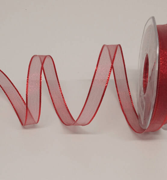 NASTRO VELO LAME' ANIMATO 15 MM X 25 MT ROSSO
