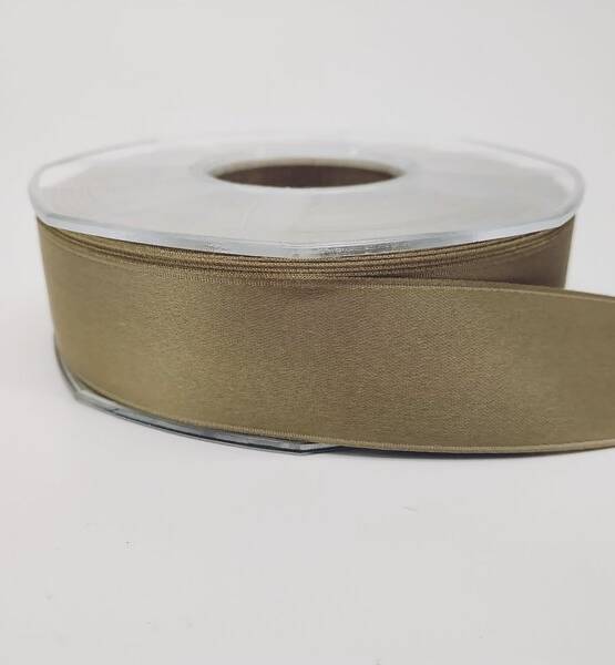 NASTRO DOPPIO RASO OPACO 25MM X 20 MT ECRU' EC