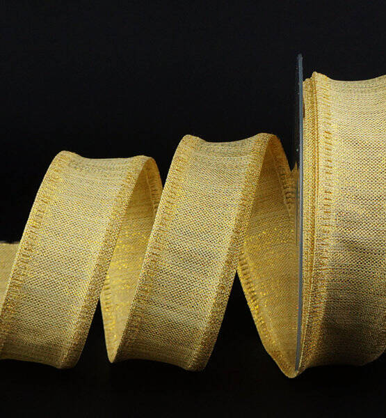 NASTRO CANVAS LAME' H.40 X 10 MT ORO