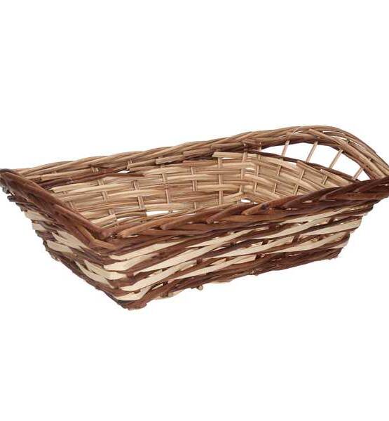 CESTA VIMINI MIZMA INTRECCI RETTANGOLARE 45x30x10/15 cm