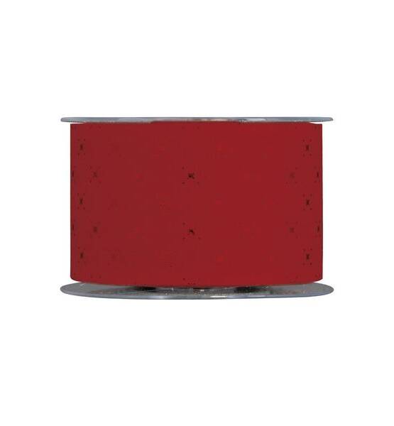 NASTRO LINO LAMINATO 70MM X 20 MT ROSSO