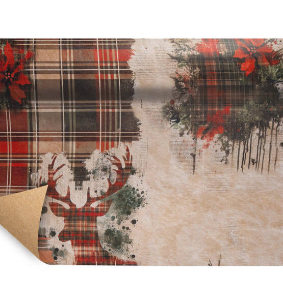 BOBINA PAPER FIBRA XMAS SCOTTISH MM750X9MT