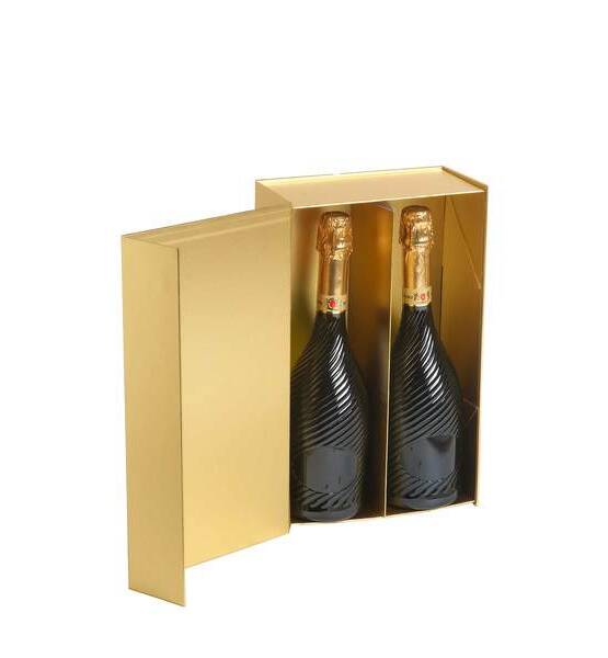 SCATOLA AUTOMONTANTE GOLD 2 BOTTIGLIE 10X20.5X H 32,5