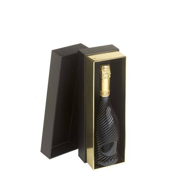 CASSETTA TOP 1 BOTTIGLIA NERO H34X10X10