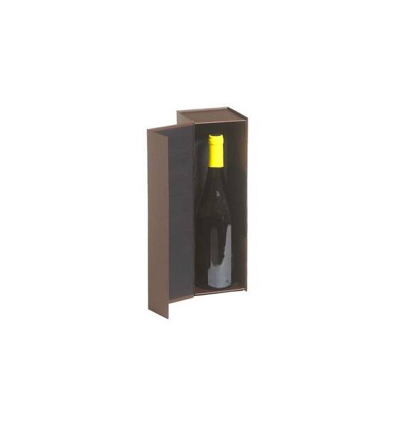 SCATOLA CON CALAMITA MARRONE 1 BOTT 10X10XH32.5