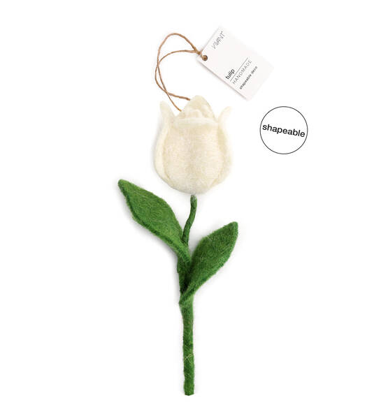 TULIPANO DECORATIVO 17CMX4CM BIANCO