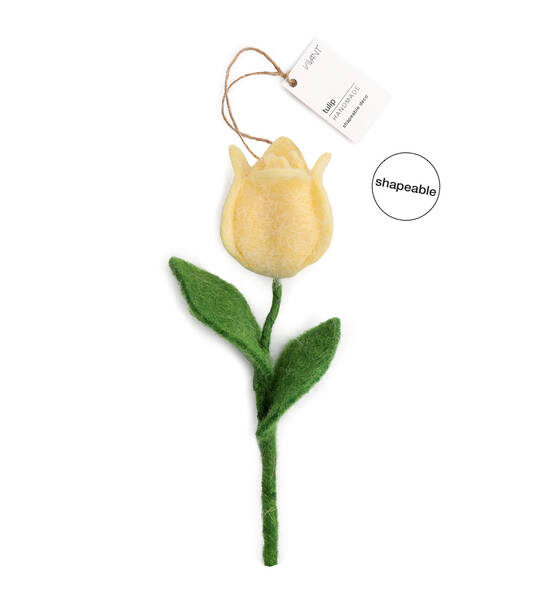 TULIPANO DECORATIVO 17CMX4CM GIALLO