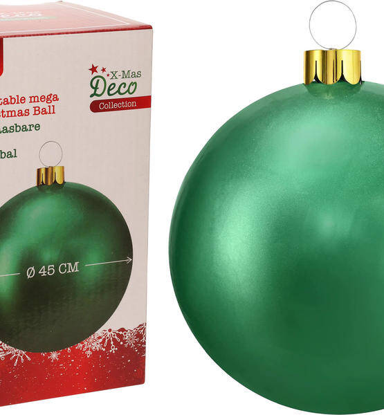 SFERA DI NATALE GONFIABILE VERDE D.45CM