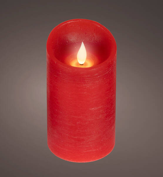 CANDELA A LED ROSSA H13.5xD.7.5 CM