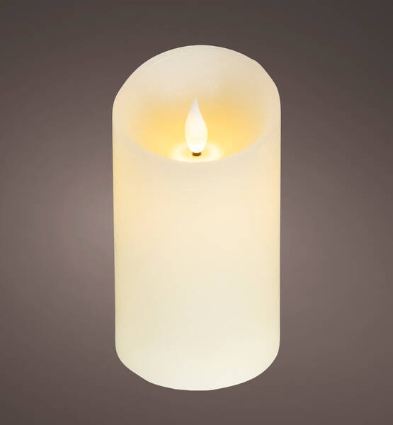 CANDELA A LED H13.5XD7.5 CM CREMA