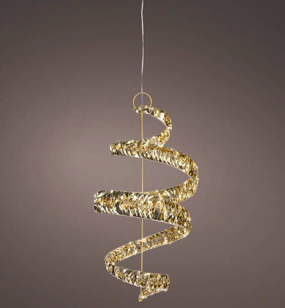 SPIRALE LUMINOSA DORATA H63xD28 CM -LED-