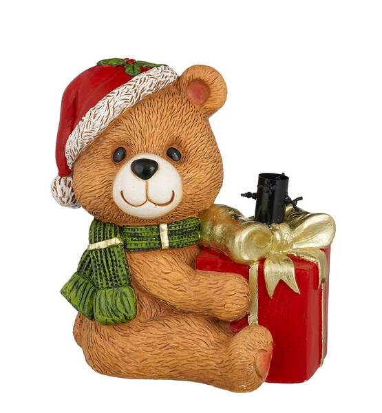 BASE PER ALBERO DI NATALE ORSO MARRONE L37 X W27.5 X H39.5 CM