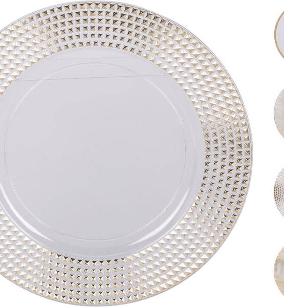 PIATTO ROTONDO IN POLISTIRENE BIANCO D33 ASS