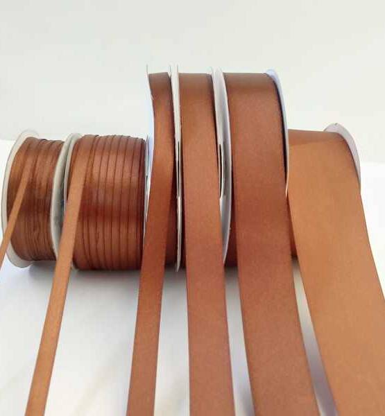 NASTRO DOPPIO RASO MM 10X 50MT MARRONE EC