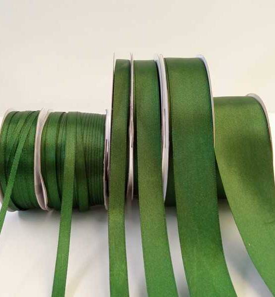 NASTRO DOPPIO RASO MM 3X 100MT VERDE SCURO EC