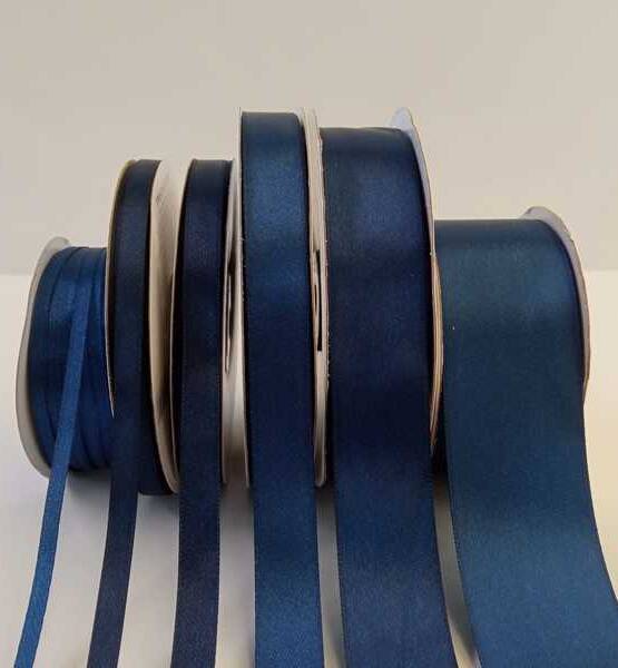 NASTRO DOPPIO RASO MM 40X 25MT BLU EC